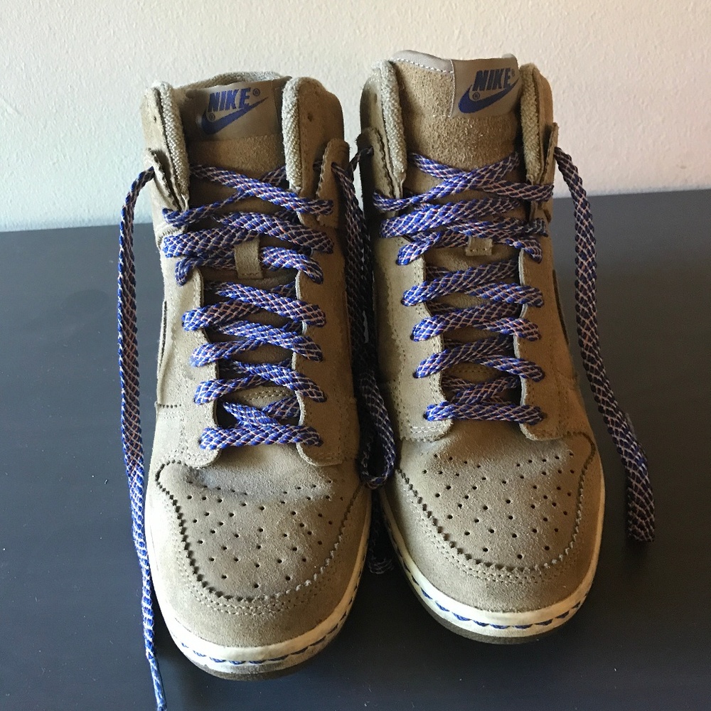 Nike Sky Hi Dunk - Tan Suede - Size 8.5